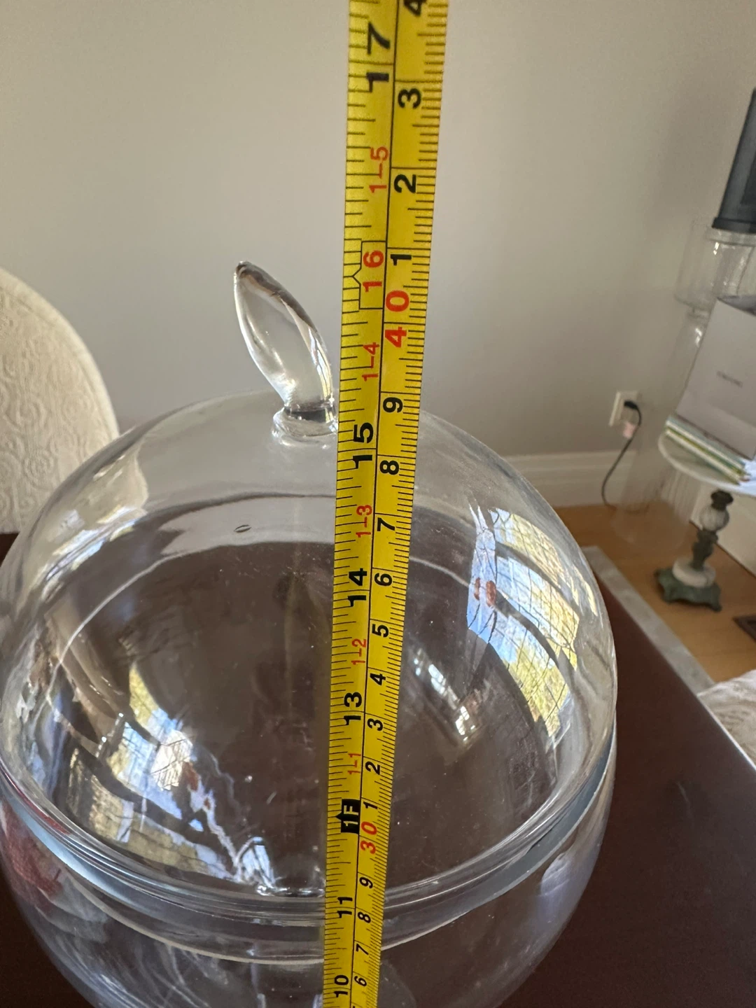 Clear Glass Pedestal Candy Dish with Lid - photo 4