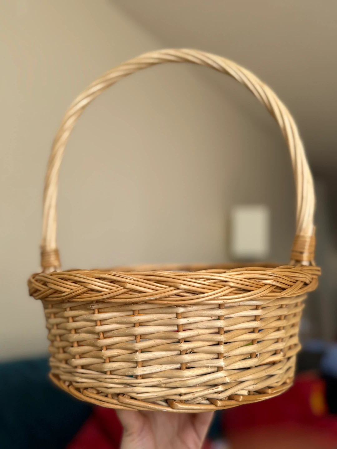 Wicker Basket with Handle