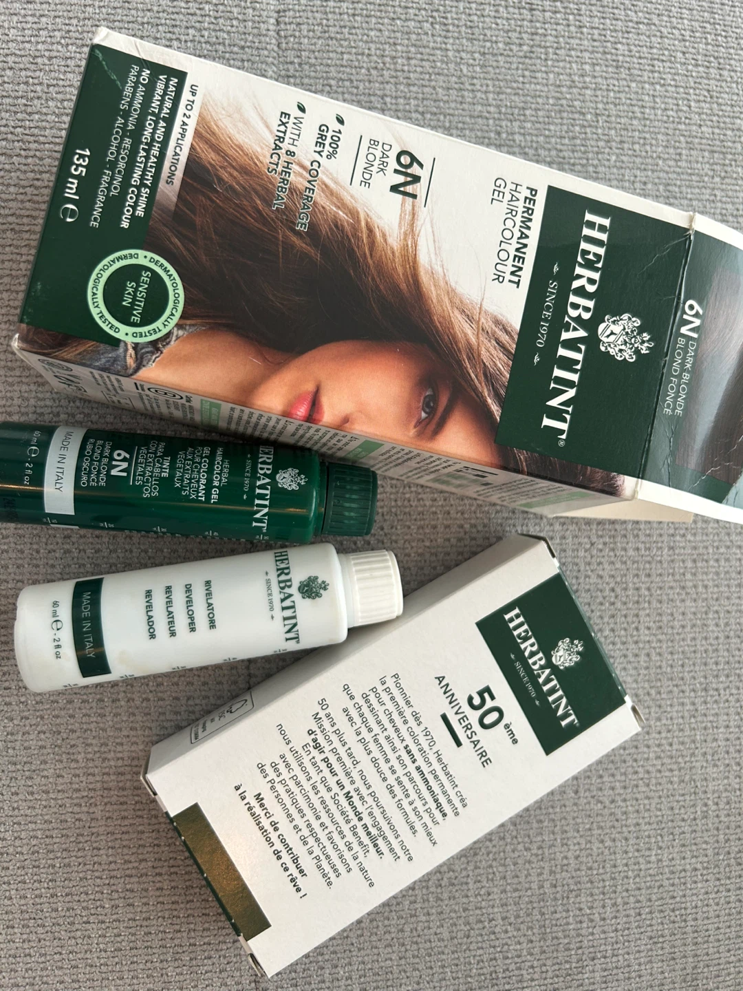 Herbatint Permanent Haircolour Gel 6N Dark Blonde