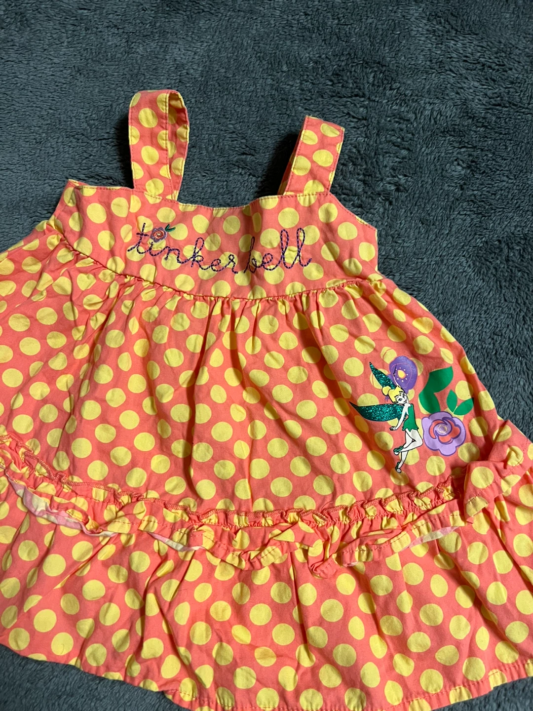 Disney Fairies Tinkerbell Polka Dot Dress - 18 months
