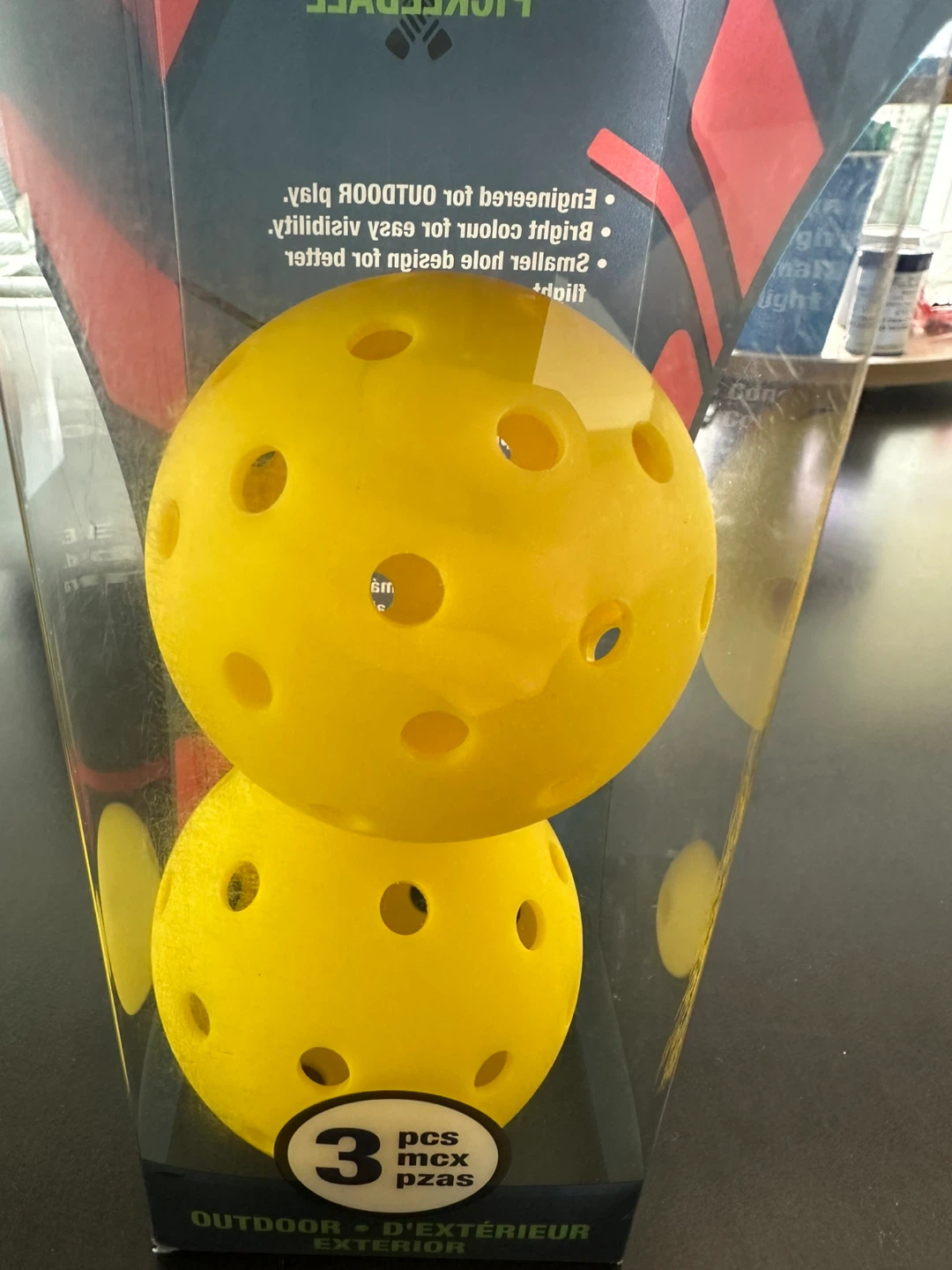 Yellow Pickleballs - 3 Pack Outdoor - photo 2