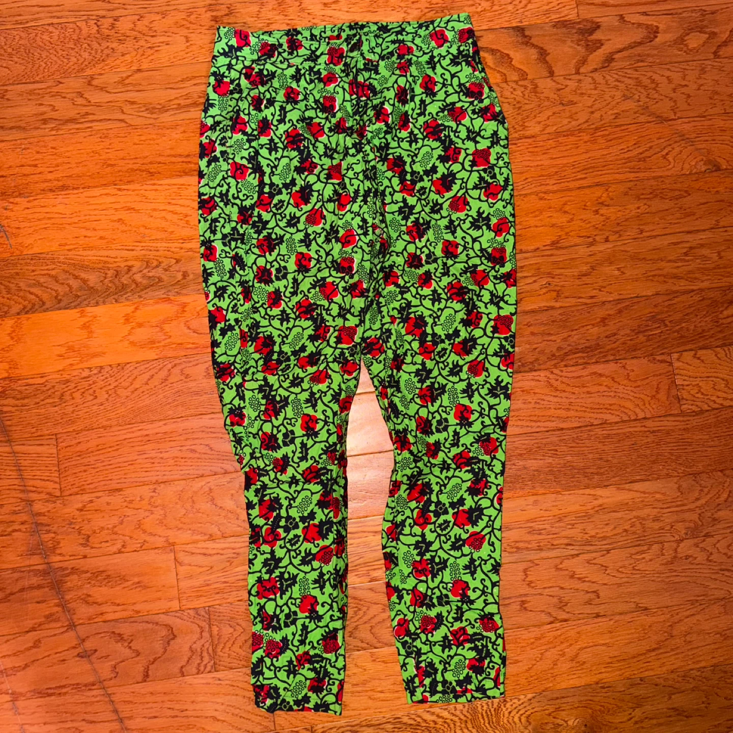 Red And Green African Print Suit - photo 2