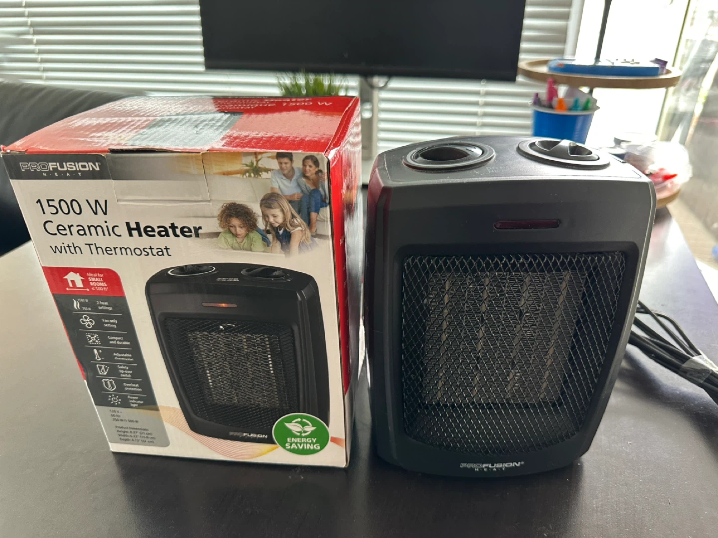 ProFusion 1500W Ceramic Heater with Thermostat - photo 2