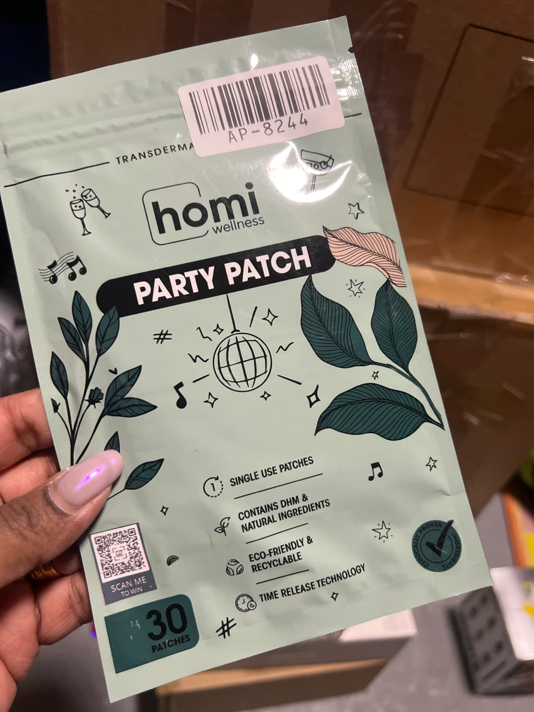 Homi Wellness Party Patch - Wake Up Refreshed