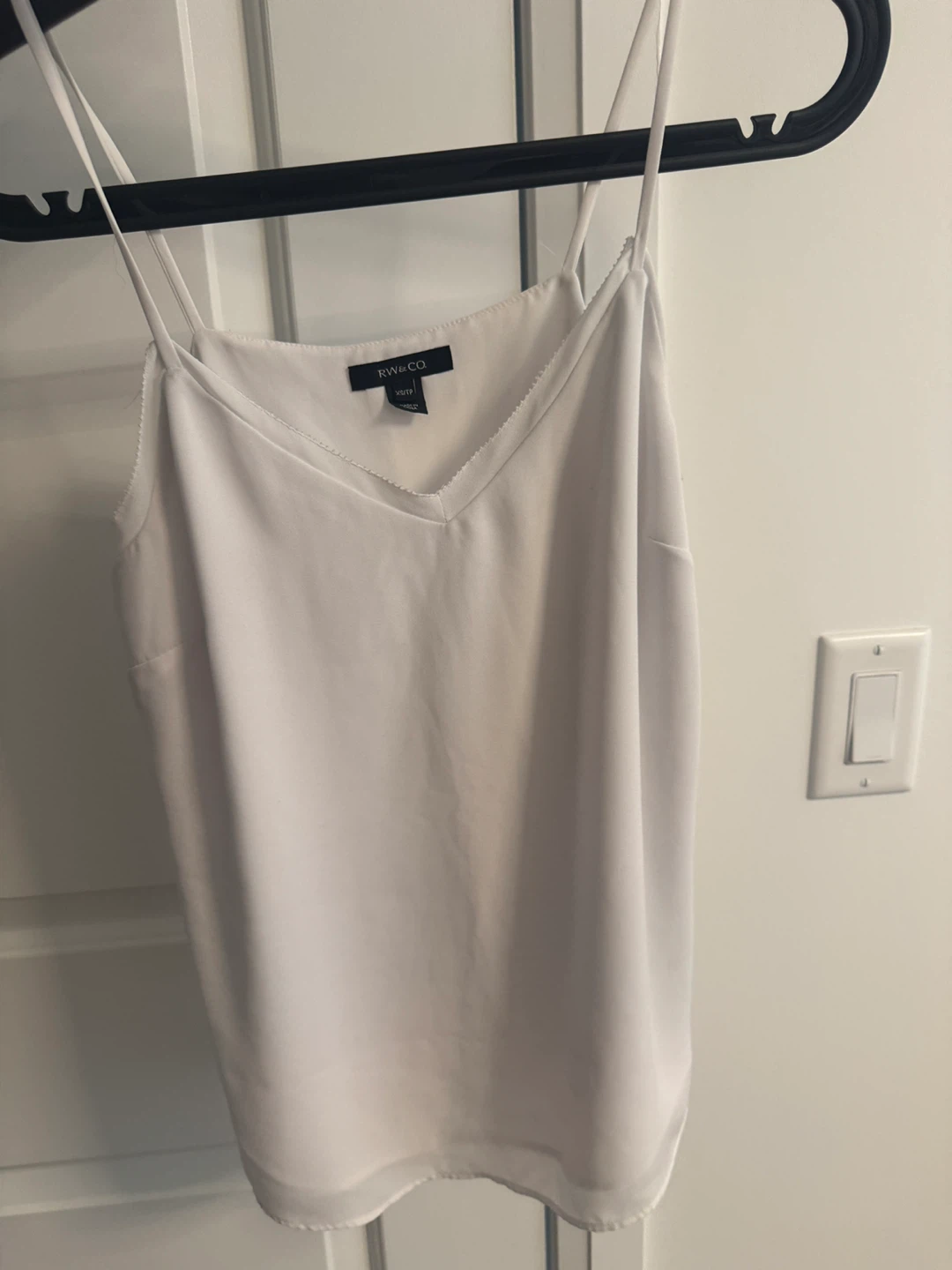 RW & CO White Cami Tank Top Blouse - XS