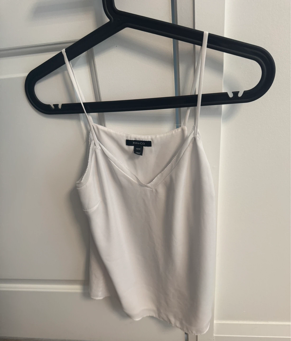 RW & CO White Cami Tank Top Blouse - XS - photo 2