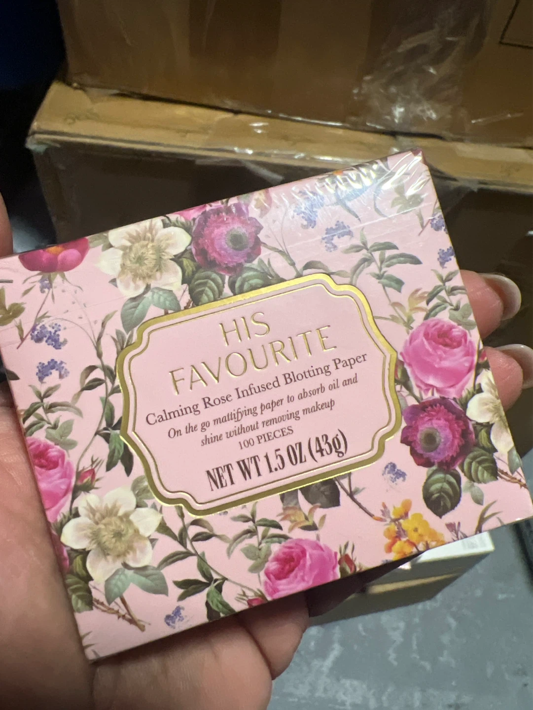 His Favourite Calming Rose Infused Blotting Paper