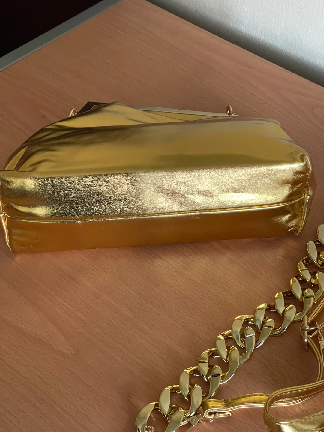 Gold Clutch Purse with Chain Strap - photo 3