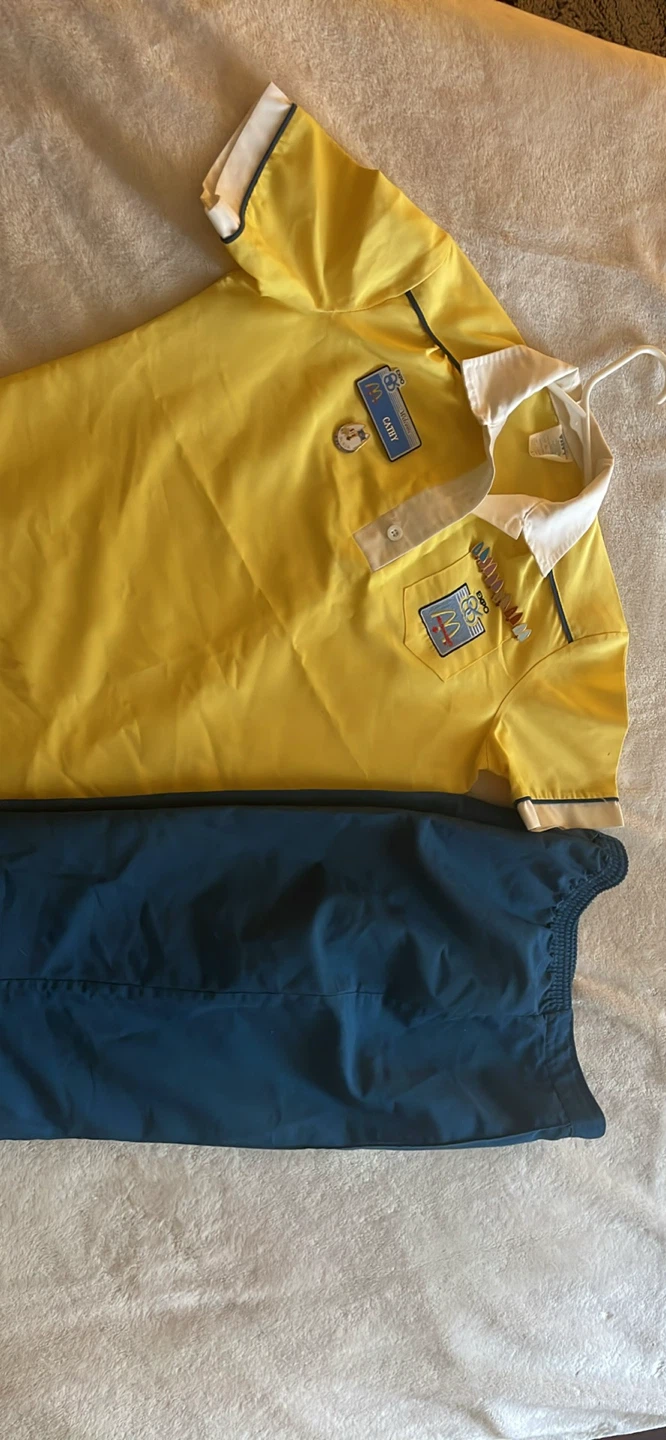McDonald's EXPO 86 Uniform Shirt & Pants with Pins