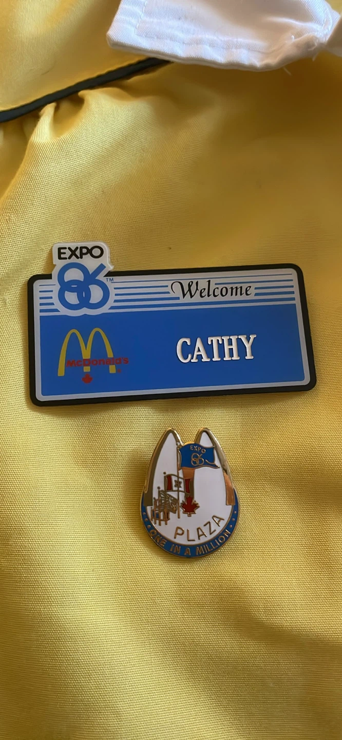 McDonald's EXPO 86 Uniform Shirt & Pants with Pins - photo 2