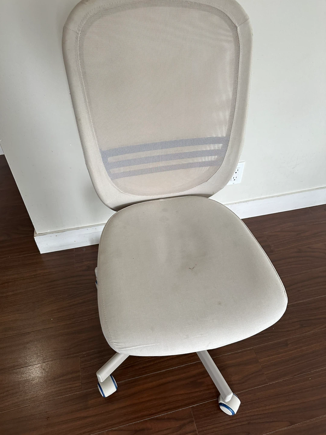 Ikea Cream Office Chair with Mesh Back