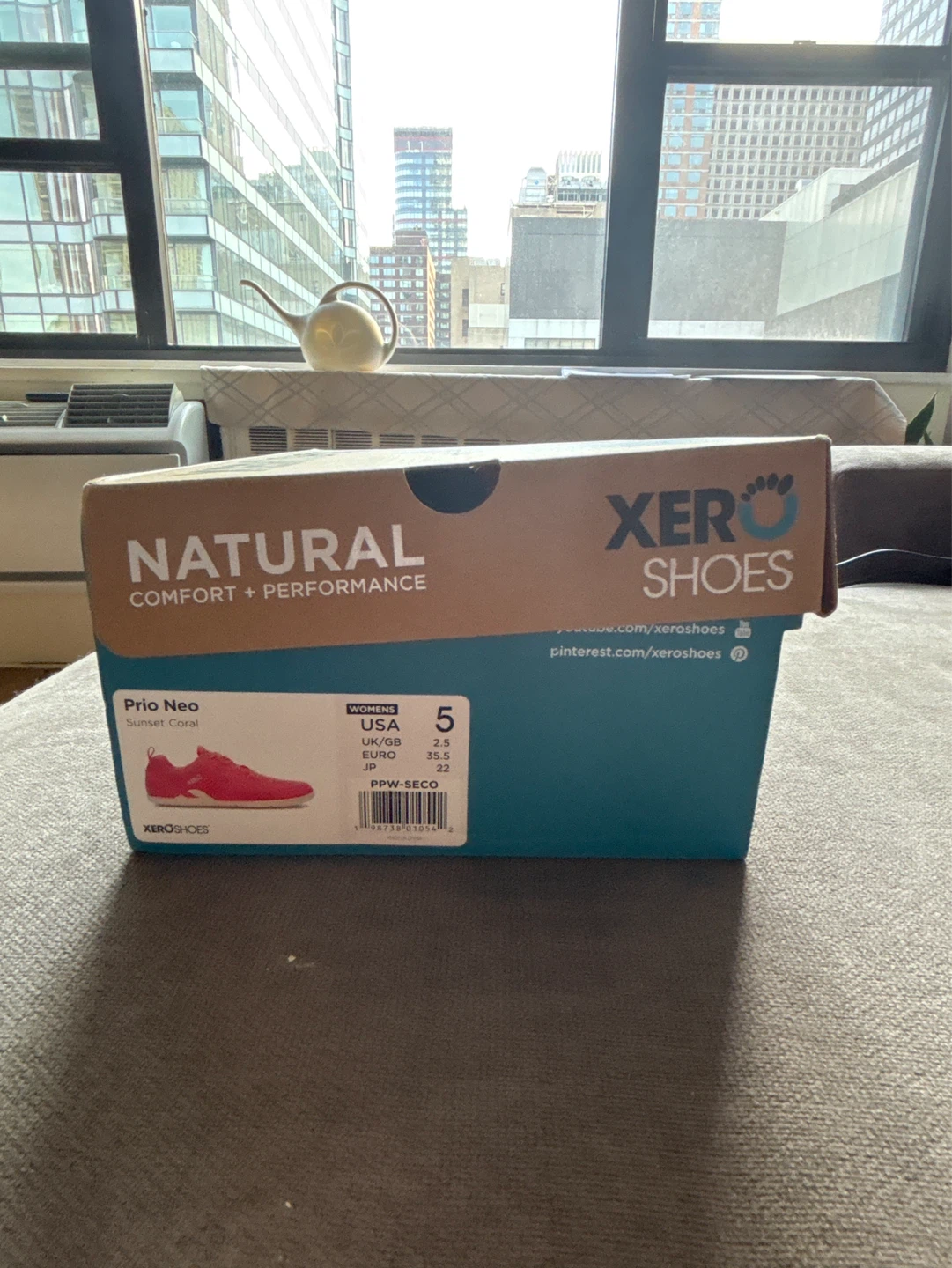 NEW-Xero Shoes Prio Neo Women’s Running Shoes - Coral - Size 5