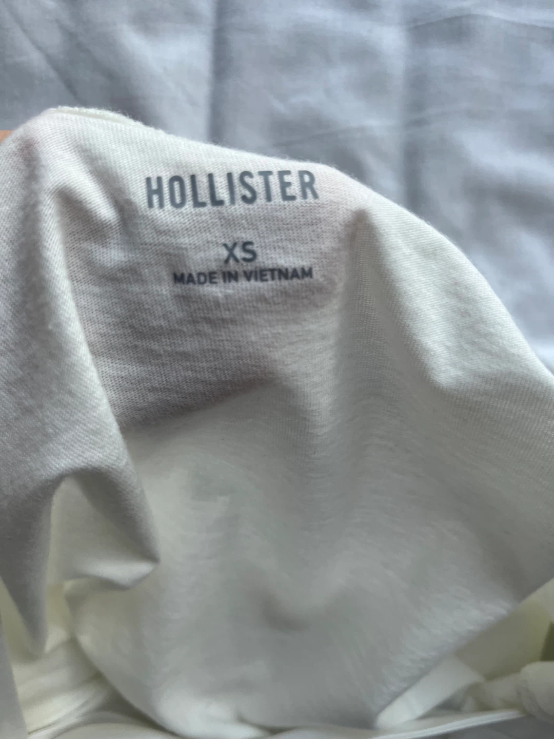 Hollister White Graphic T-Shirt XS - photo 3