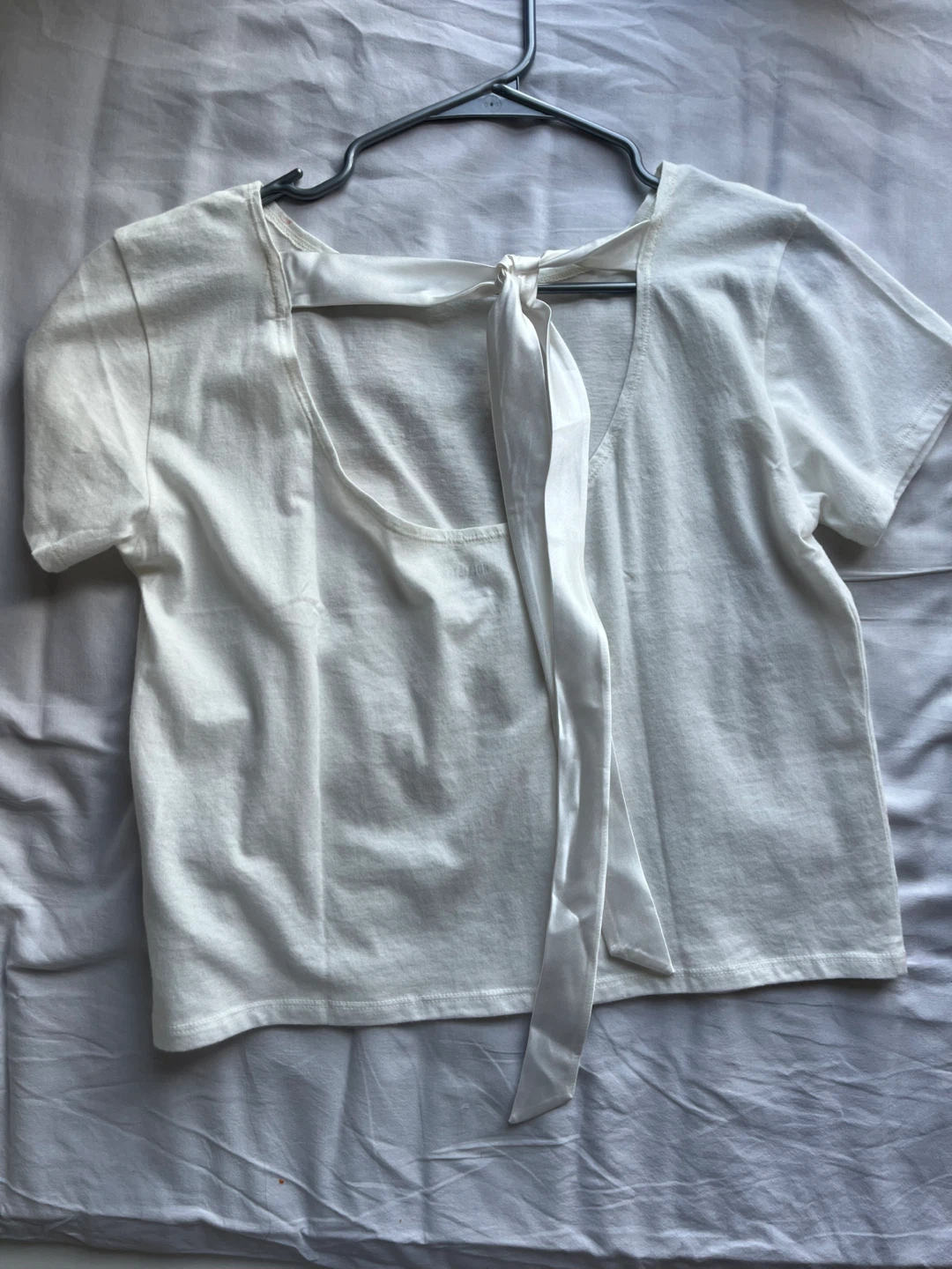 Hollister White Graphic T-Shirt XS - photo 2