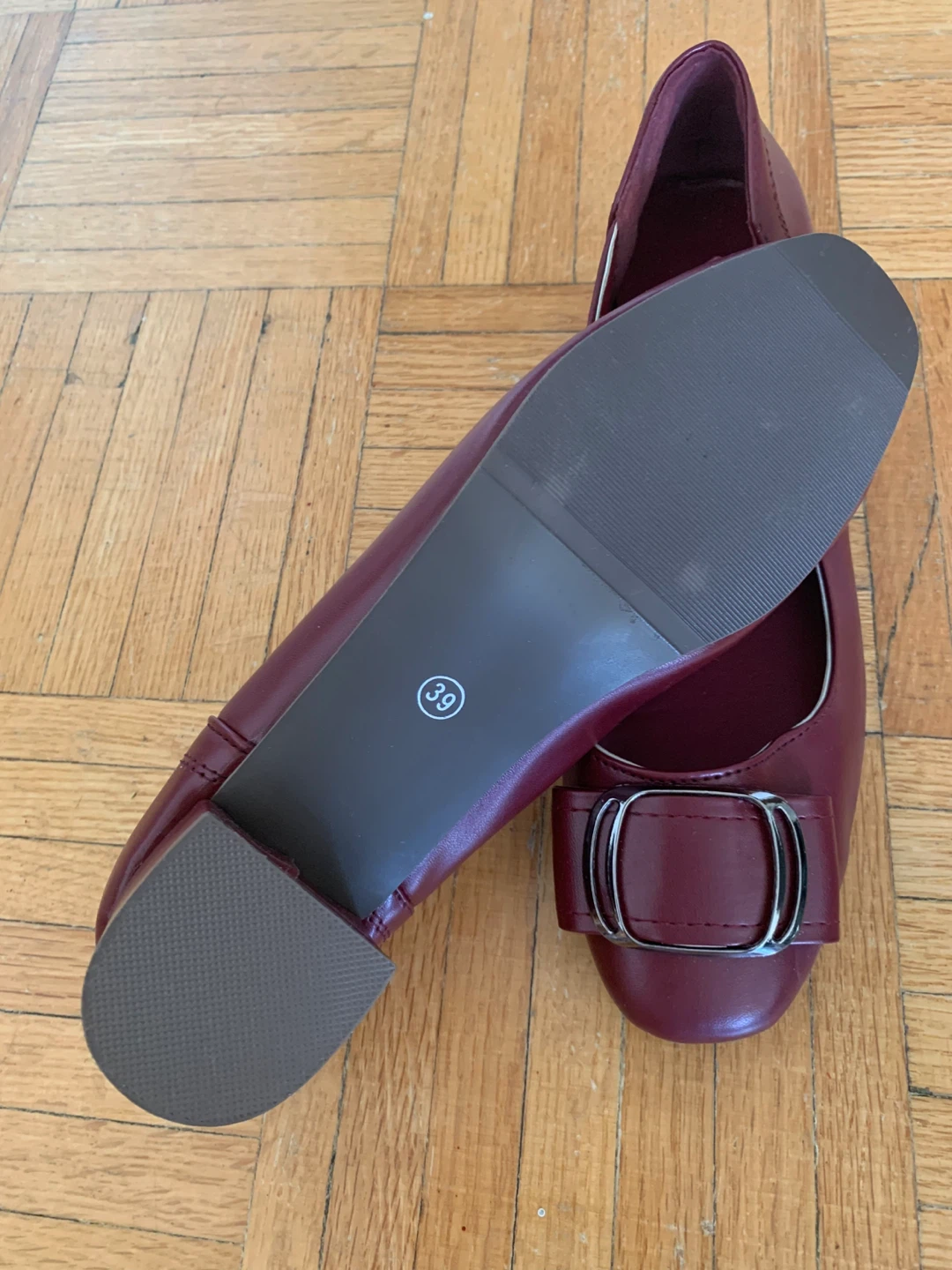 Women’s Burgundy Flats - photo 2