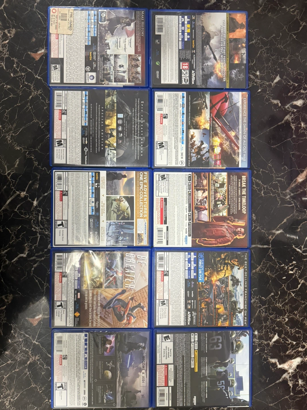 Bundle of 10 PS4 Video Games - photo 2