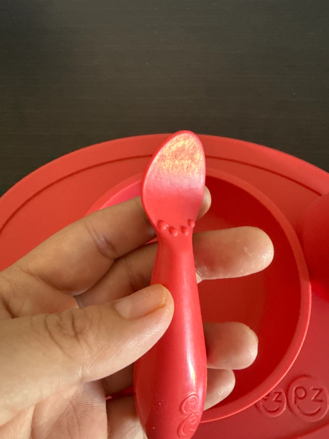EZPZ Mini Mat with Suction Bowl and Tiny Spoon - Coral - photo 2