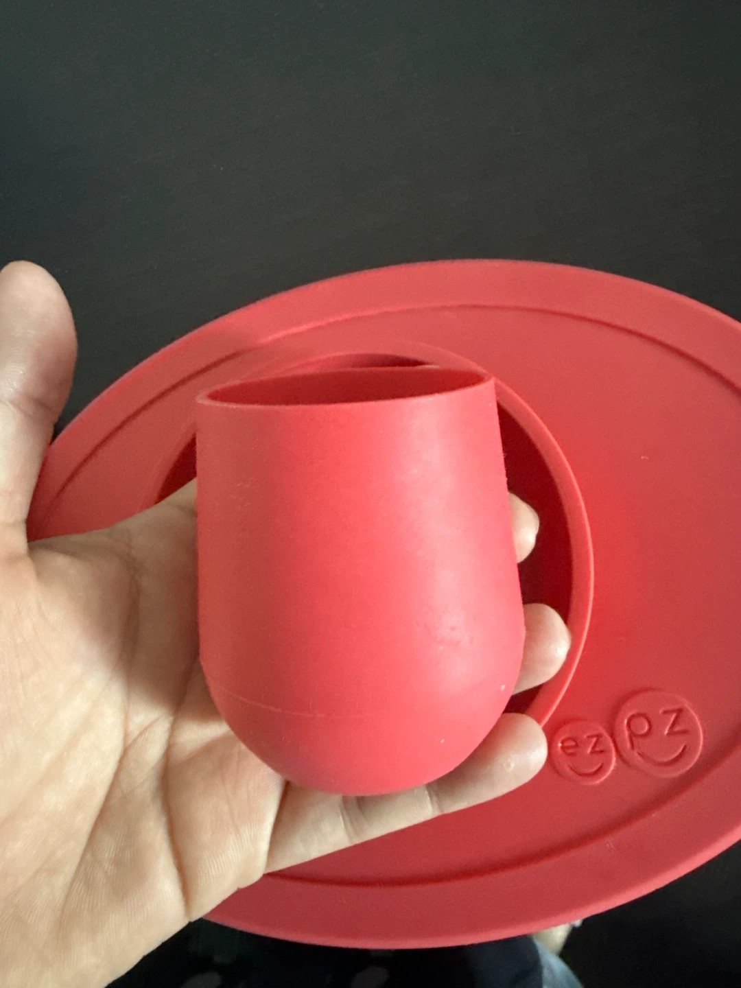 EZPZ Mini Mat with Suction Bowl and Tiny Spoon - Coral - photo 3