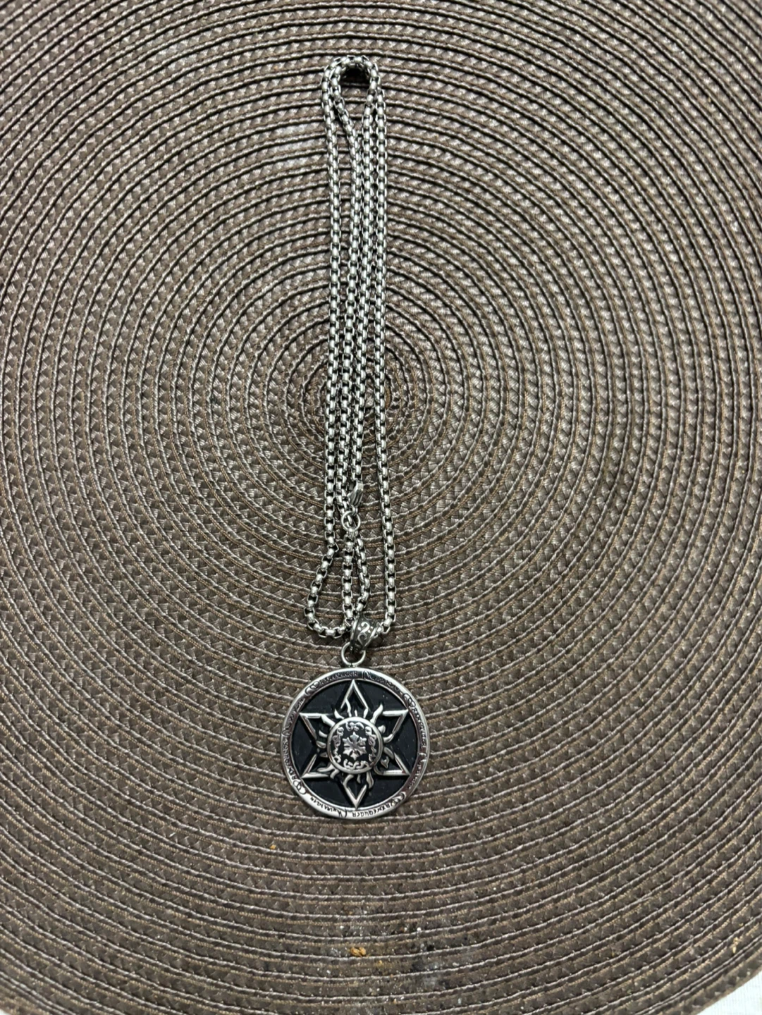 Silver Chain Necklace with Star Pendant