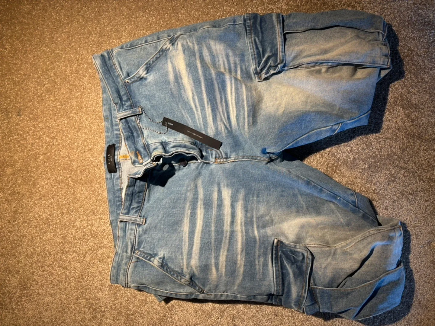 Men‘s amiri Denim Cargo Pants Size 33