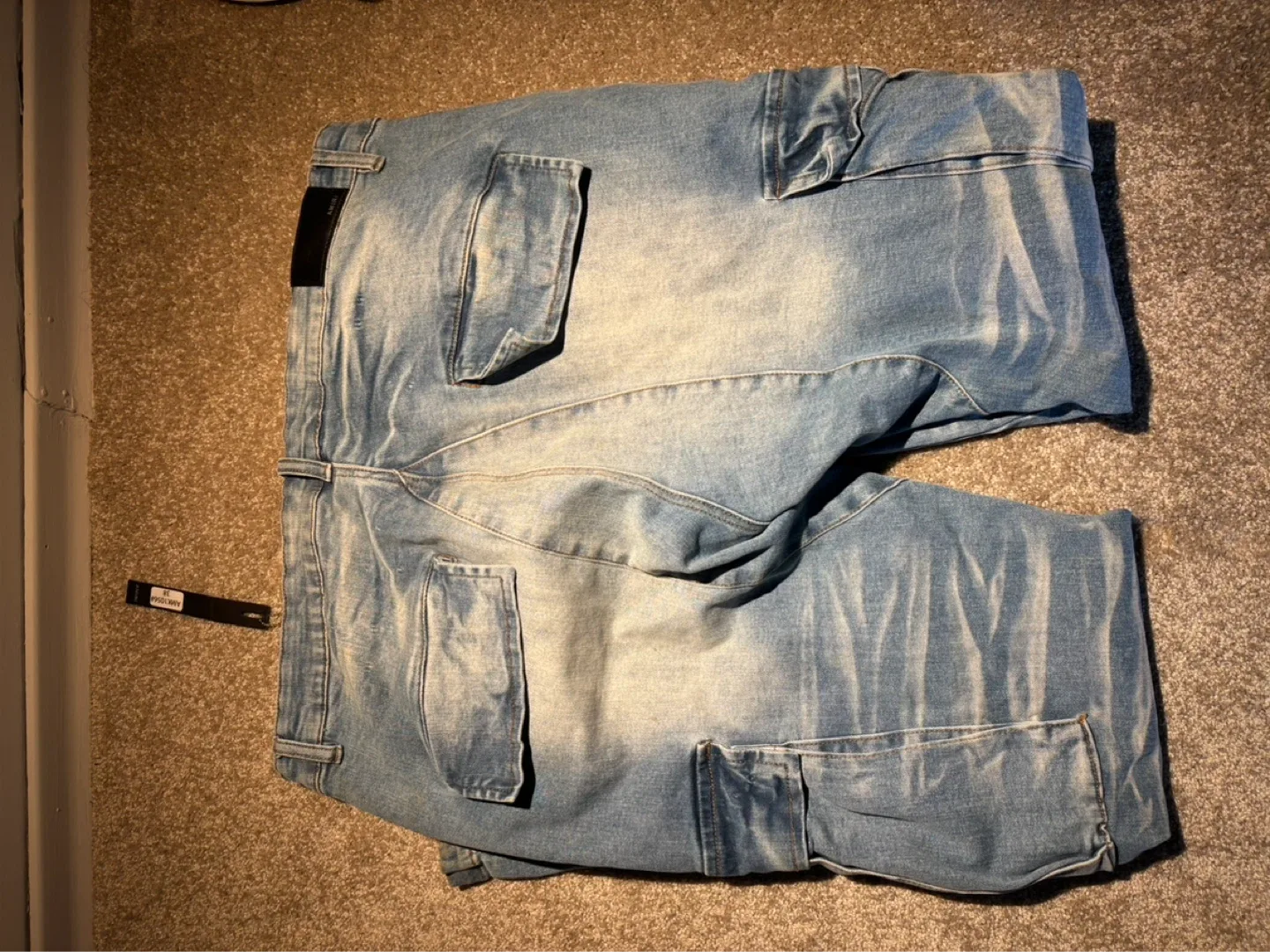 Men‘s amiri Denim Cargo Pants Size 33 - photo 2