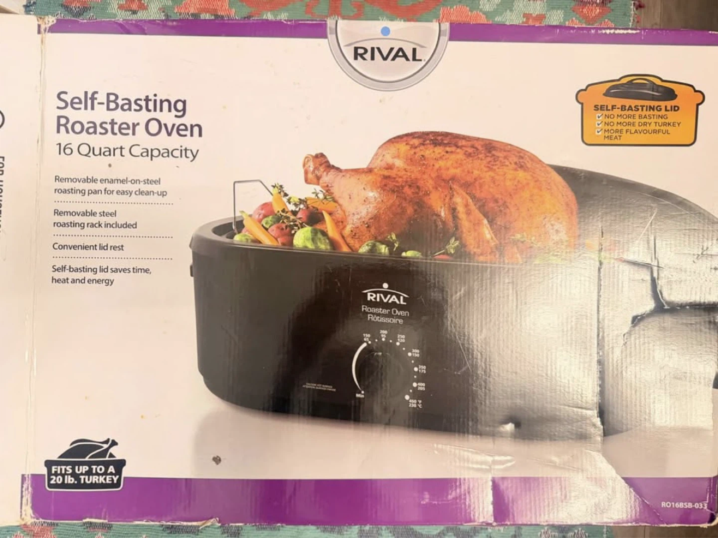 Rival Self-Basting Roaster Oven - 16 Quart - photo 3