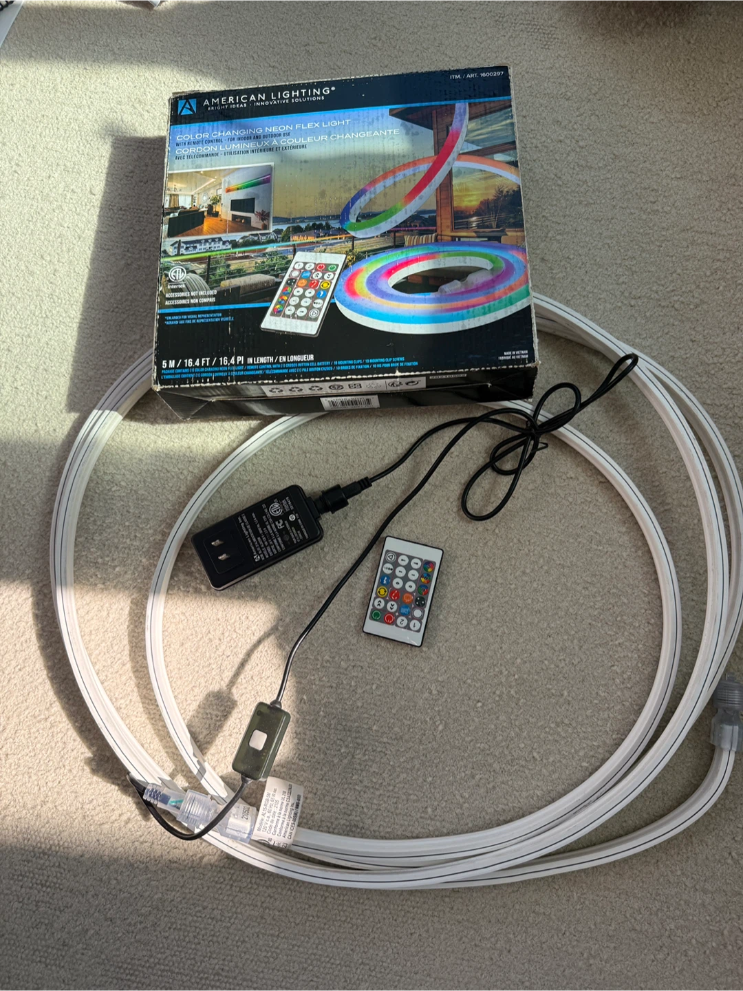 American Lighting Color Changing Neon Flex Light 5M/16.4FT