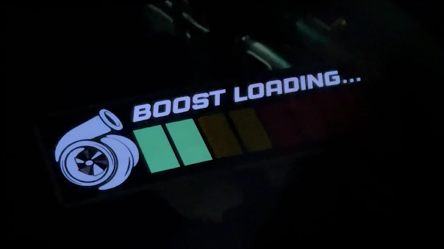 BOOST LOADING - EL Glow Car Window Sticker w/ Controller - photo 5