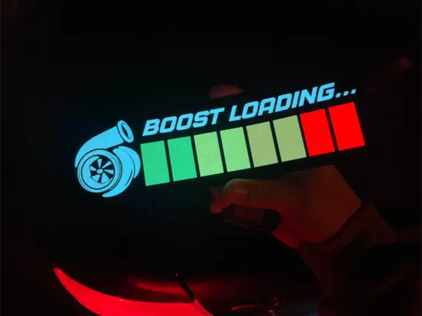 BOOST LOADING - EL Glow Car Window Sticker w/ Controller - photo 4