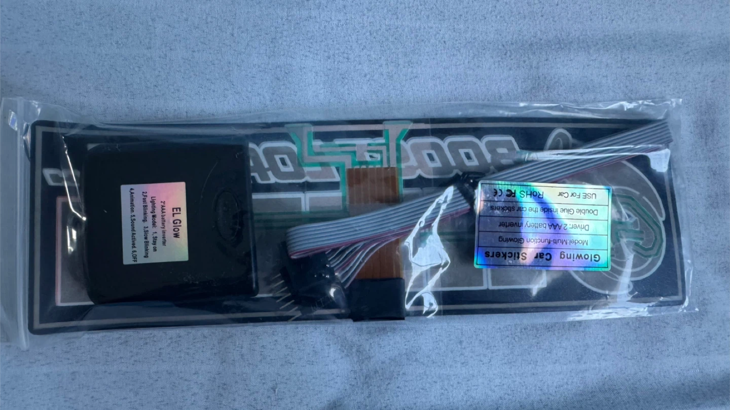 BOOST LOADING - EL Glow Car Window Sticker w/ Controller - photo 3