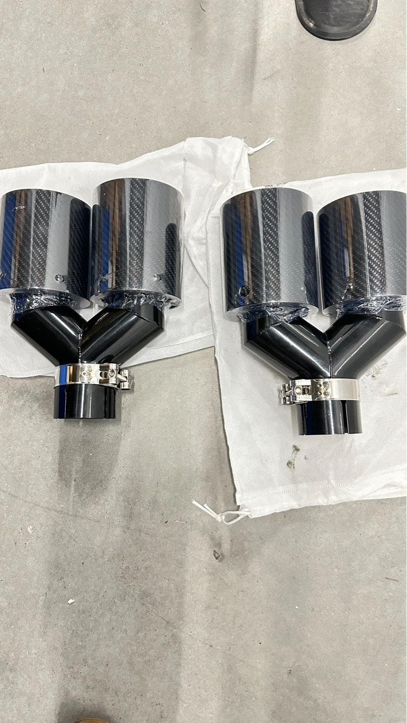 Carbon Fiber Exhaust Tip Set