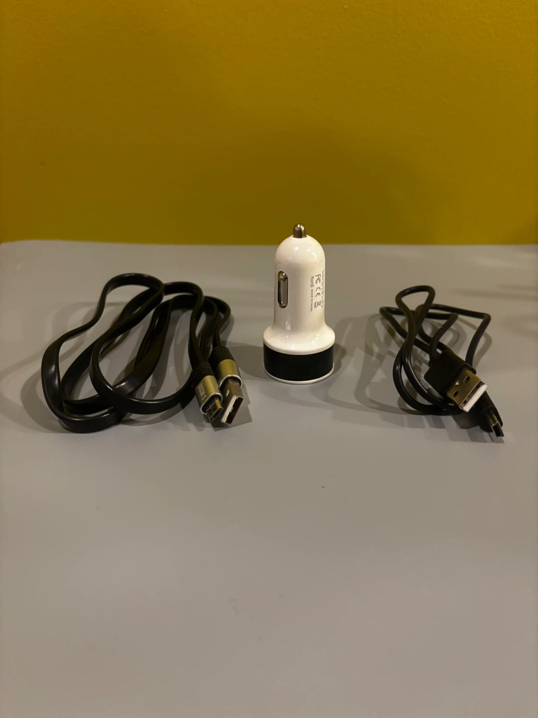 USB Car Charger and Cables