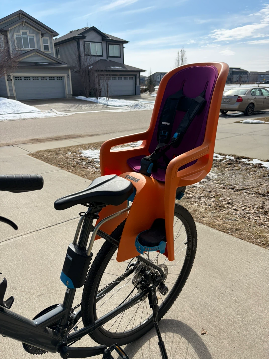 Thule toddler bike seat. - photo 2