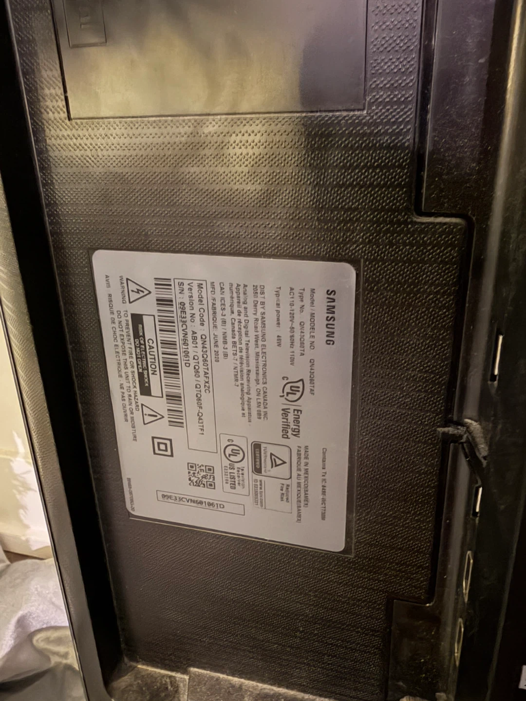 Samsung 43 inch Smart TV - Model QN43Q60TAF - photo 3