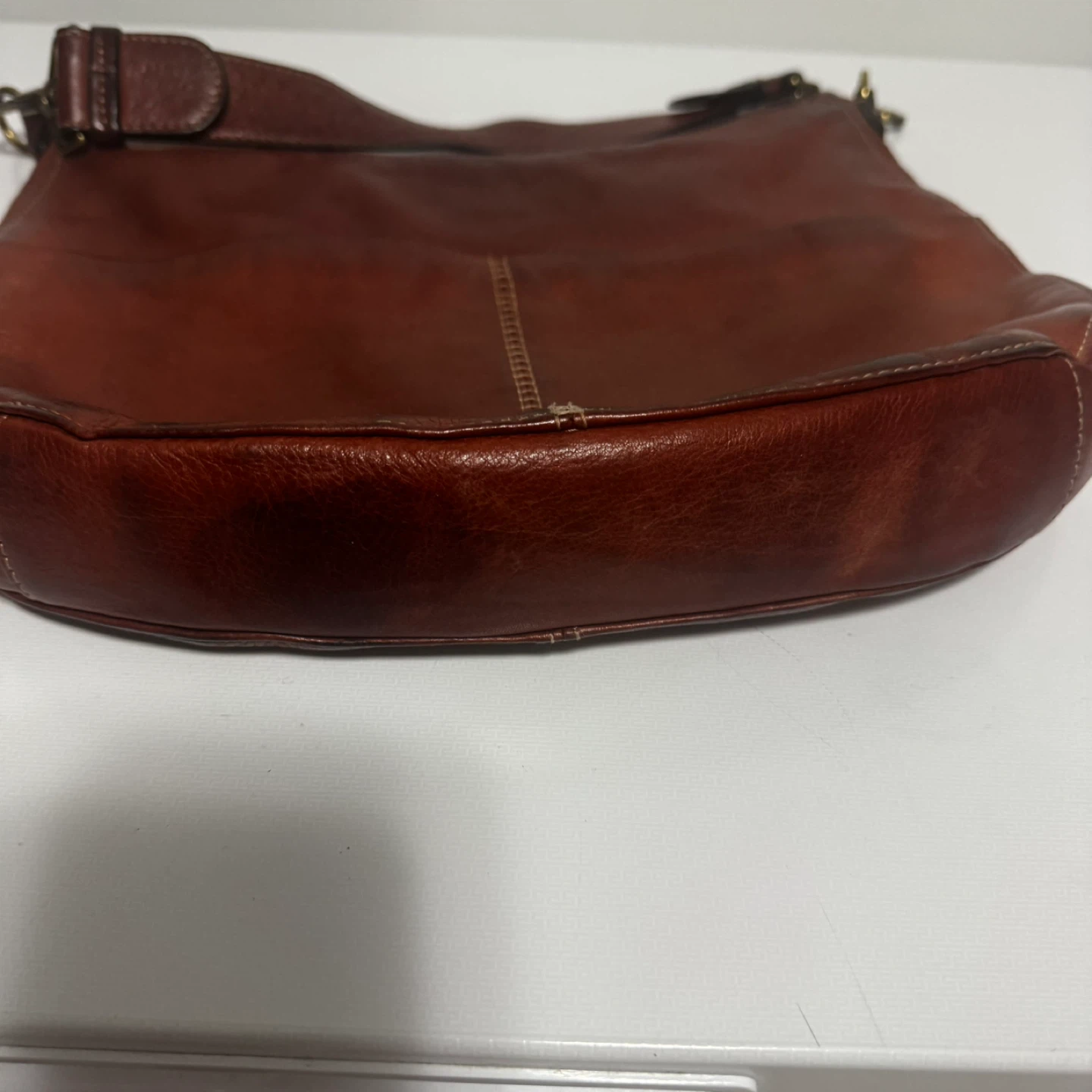Vintage Margot Brown Leather Hobo Bag - photo 2