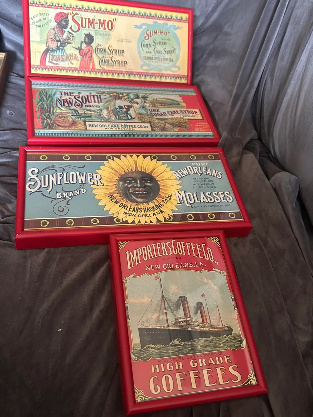 Reproduction Americana  Framed Fruit Labels