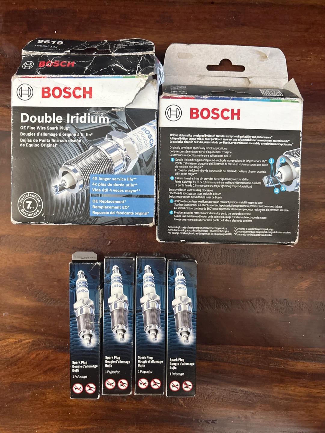 Bosch Double Iridium Spark Plugs (Set of 4)