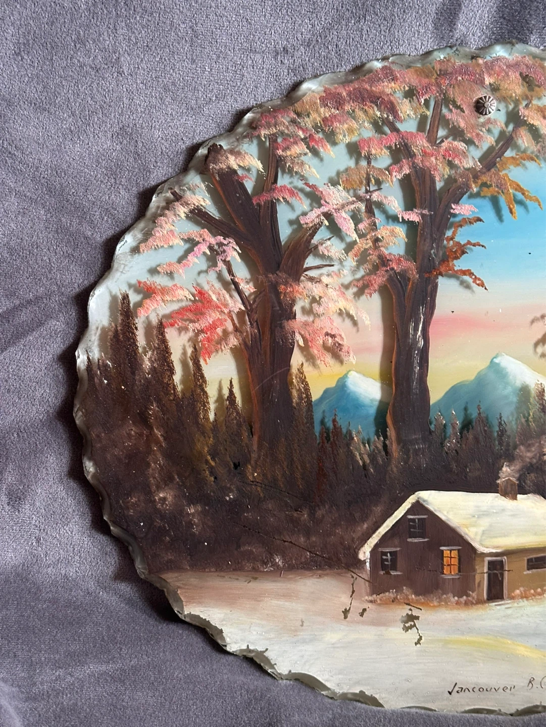 Antique Double Reversed Painting Signed H.Smith - photo 2