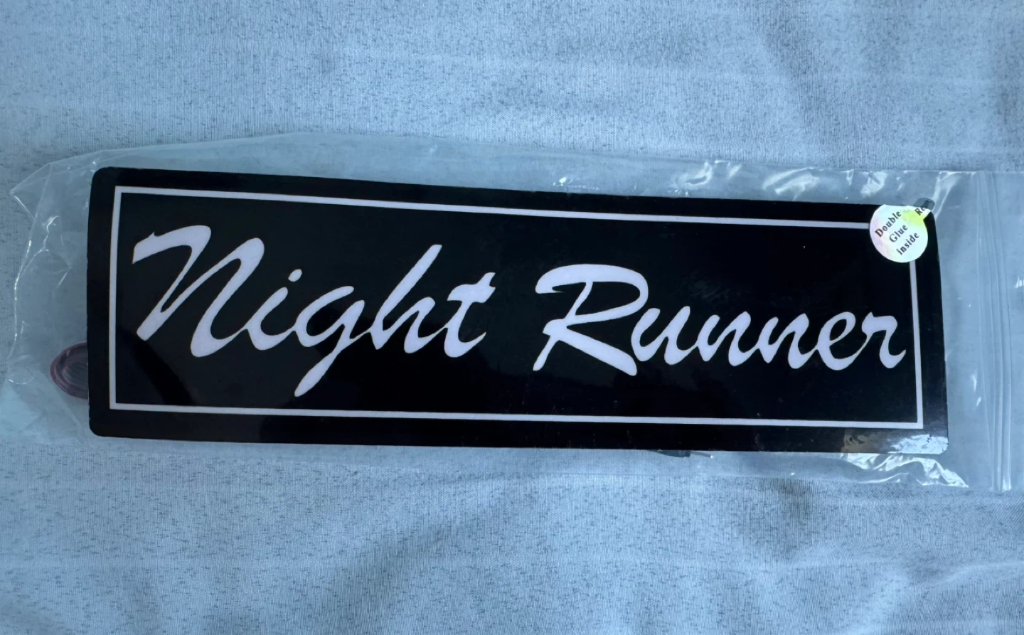 NIGHT RUNNER - EL Glow Car Window Sticker w/ Controller