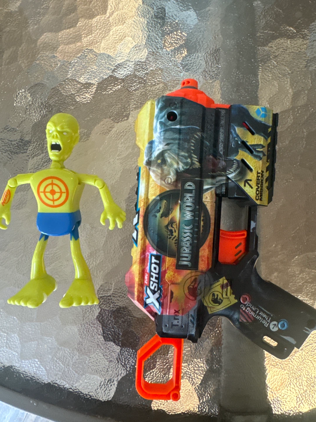 X-Shot Jurassic World Dart Blaster and Zombie Toy