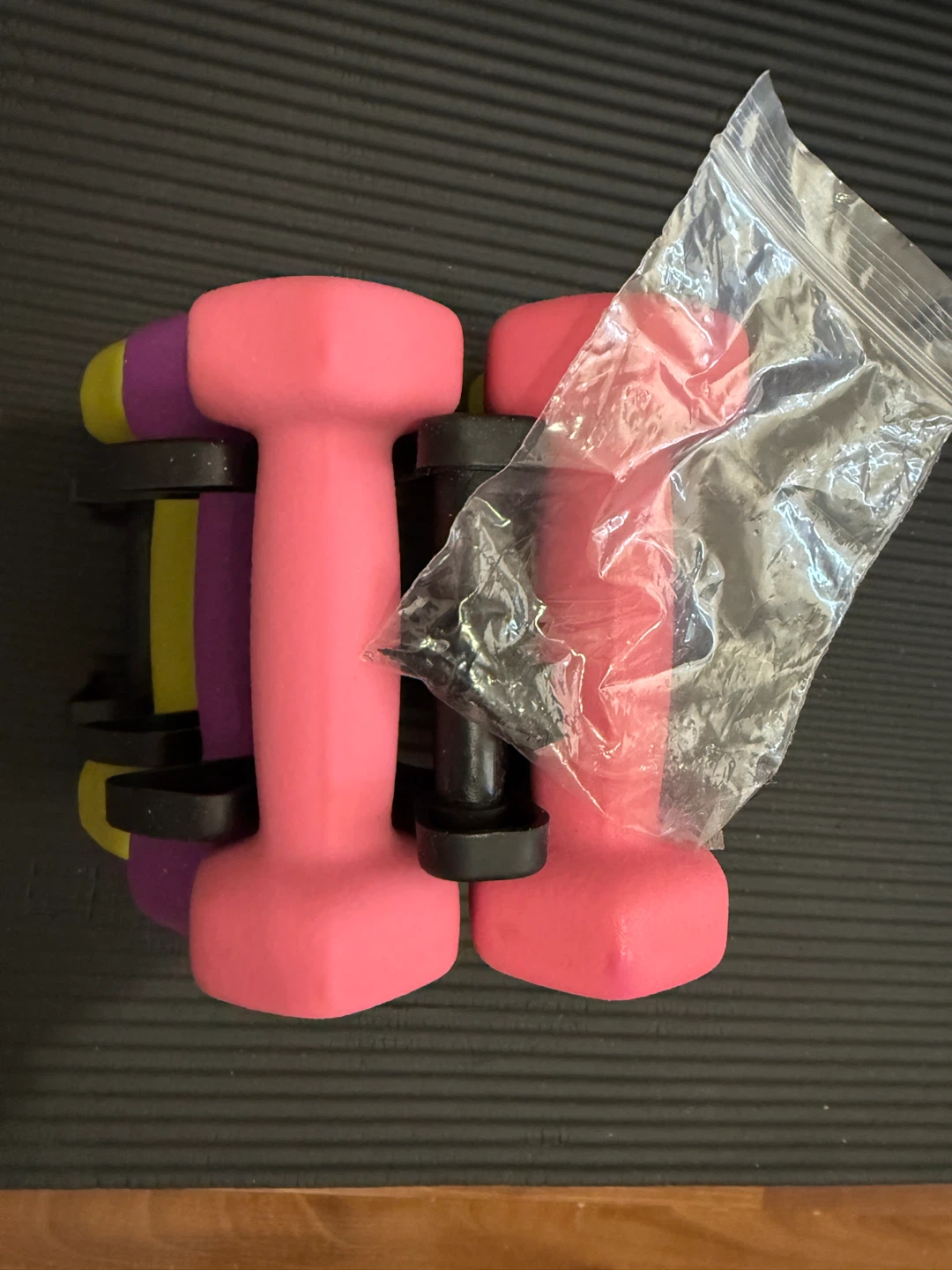 AmazonBasics Dumbbell Set with Rack
