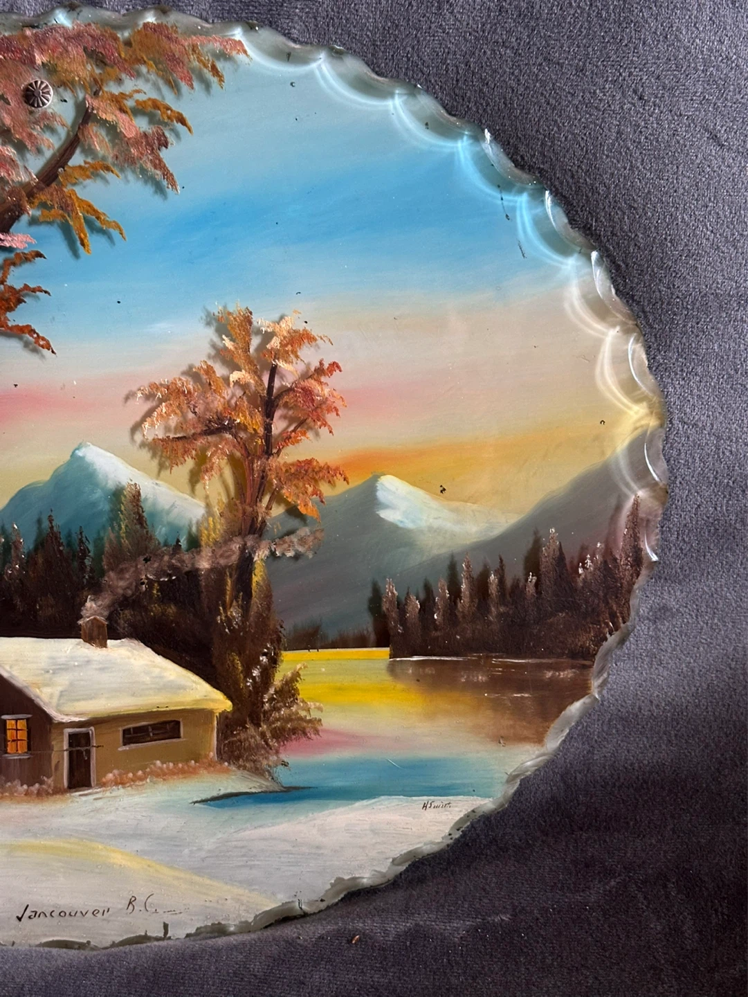 Antique Double Reversed Painting Signed H.Smith - photo 4