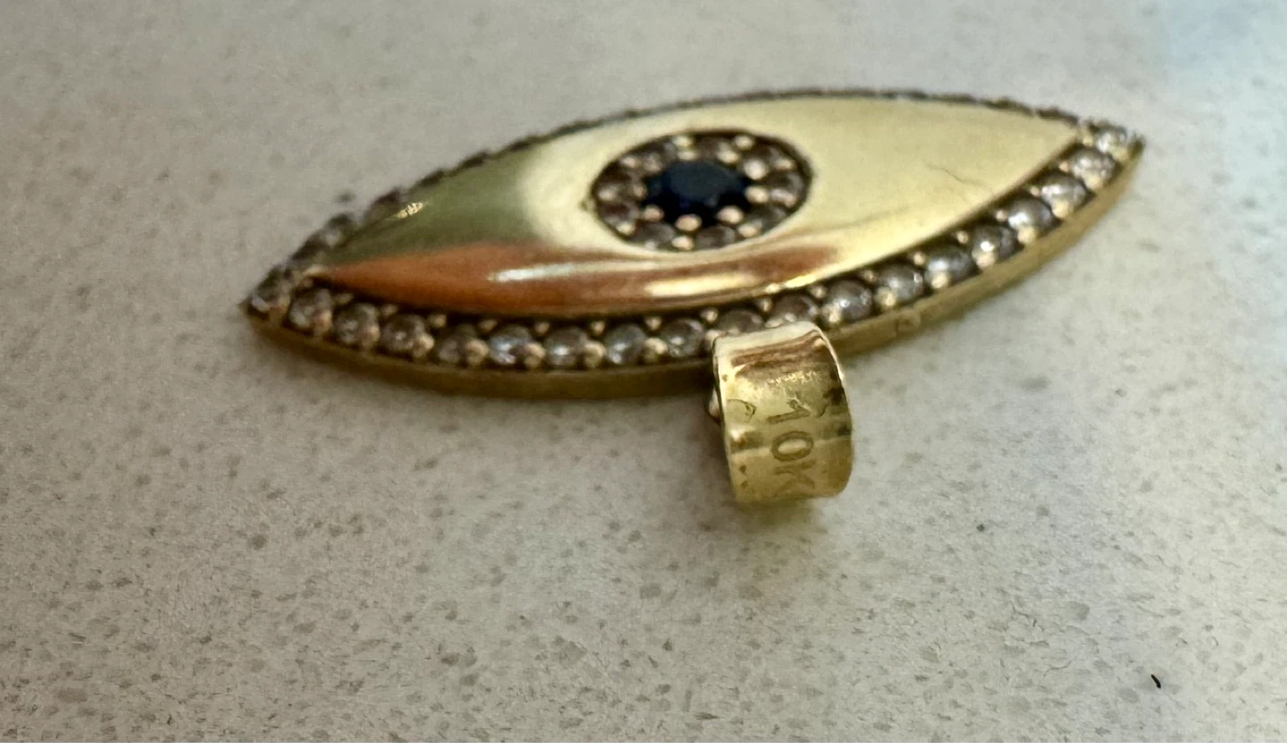 Turkish eye gold pendants - photo 2