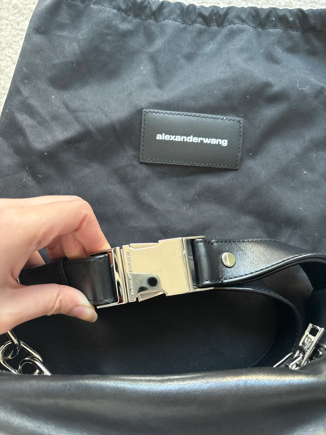 Alexander Wang lampskin leather Fanny Bag - photo 2