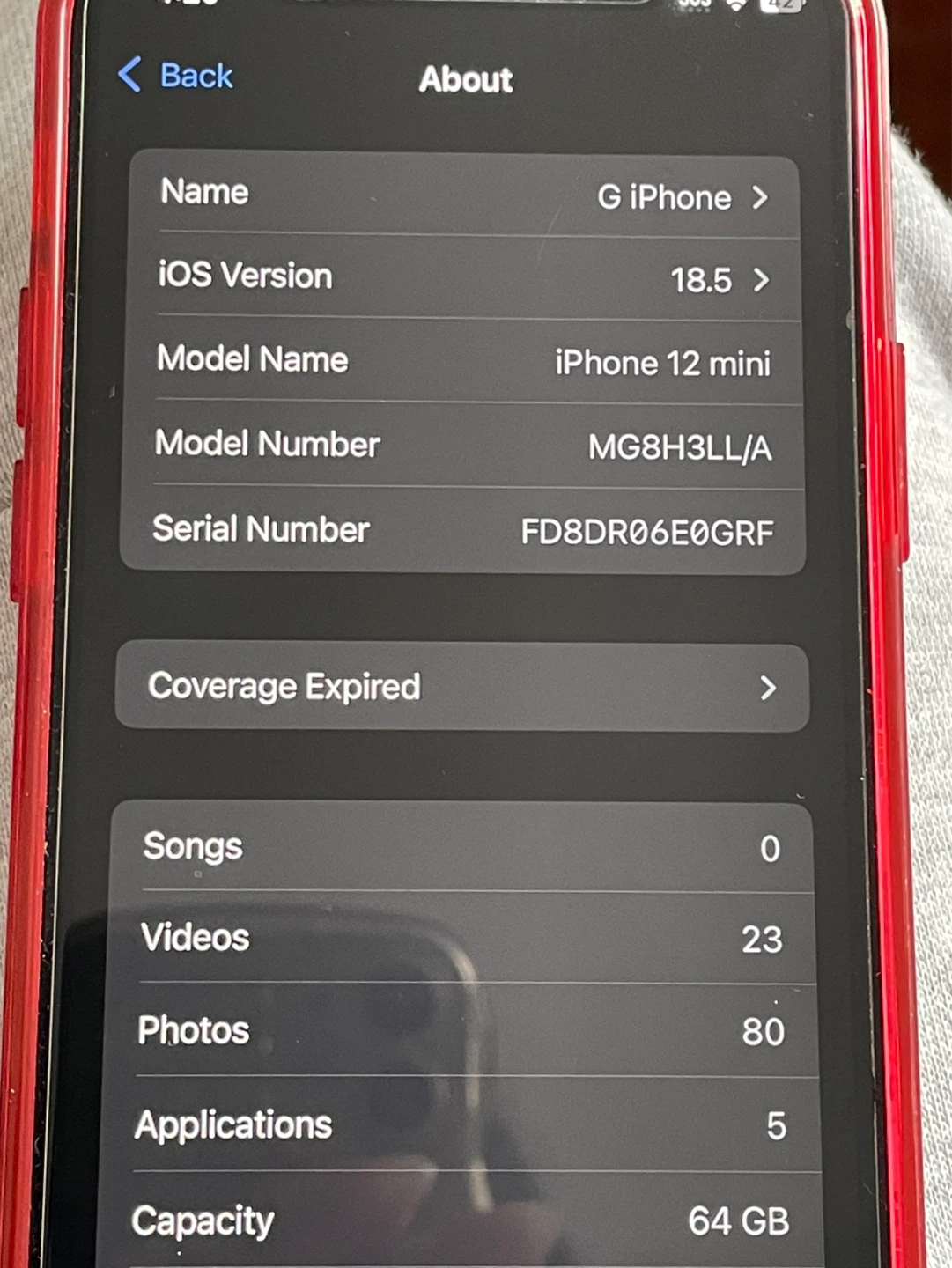 Unlocked Apple iPhone 12 mini RED 64GB - photo 2
