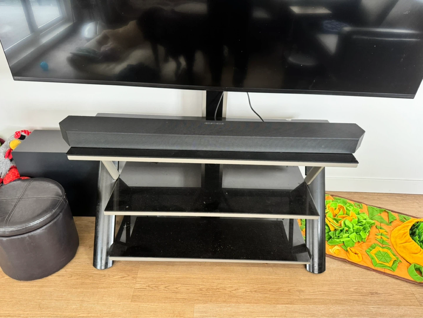 TV table with swivel mount