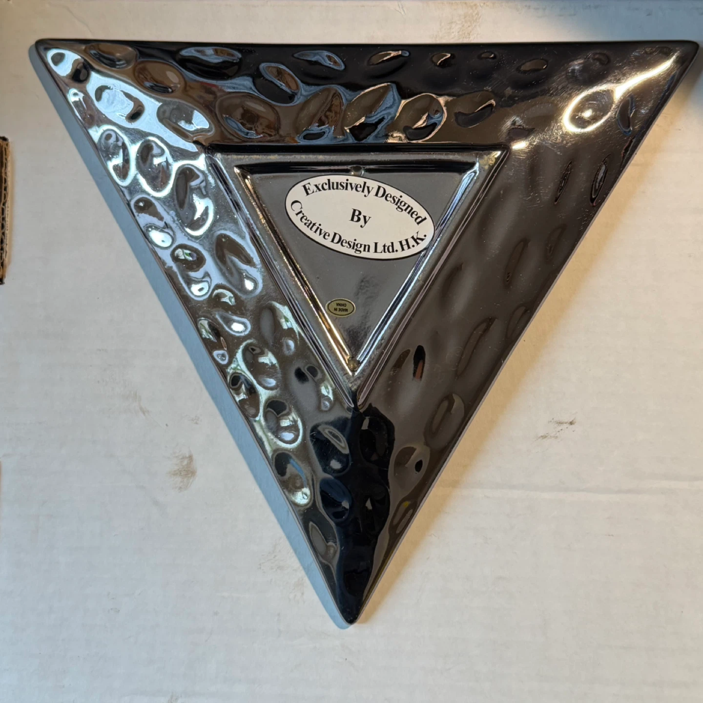 Hammered Triangle Trinket Dish - photo 2