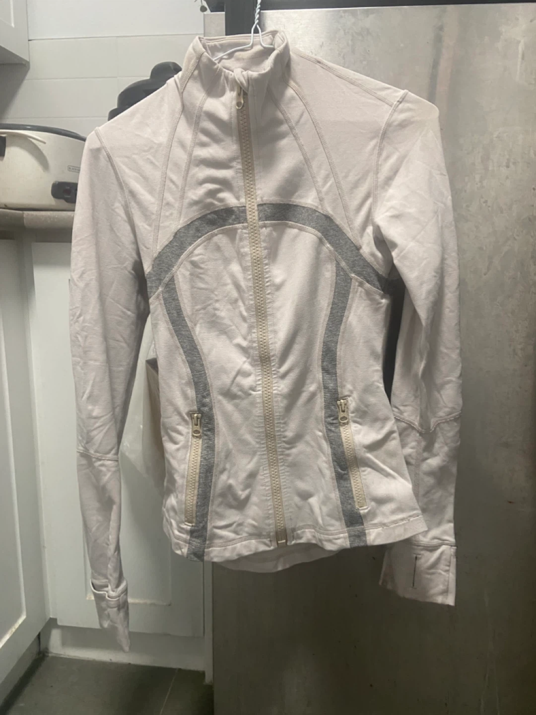 Lululemon White Define Jacket Size 4