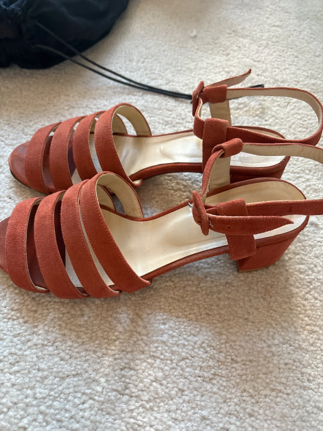Maryam Nassir Zadeh Suede Block Heel Sandals - Size 38 - photo 2