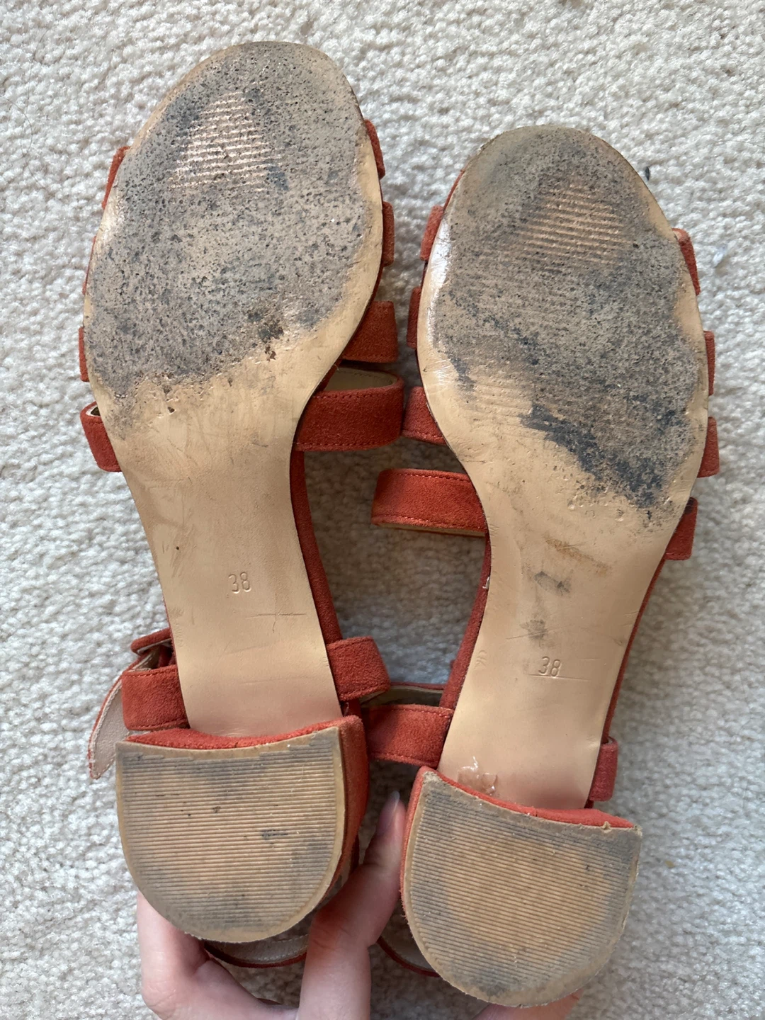 Maryam Nassir Zadeh Suede Block Heel Sandals - Size 38 - photo 3